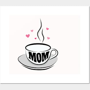 Mom Coffee Mother's Day Funny Coffee Lover Posters and Art